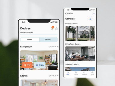 Smart Home Mobile Application for IOS concept dailyui design firstscreen interface interfacedesign mobileapp mobileapplication smarthome ui uxui uxuidesign webdesign