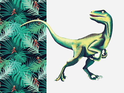 Raptor animals art bookillustration design digital illustration digital painting dinosaur dinosaurs illustration jurassicpark jurassicworld photoshop raptor trex