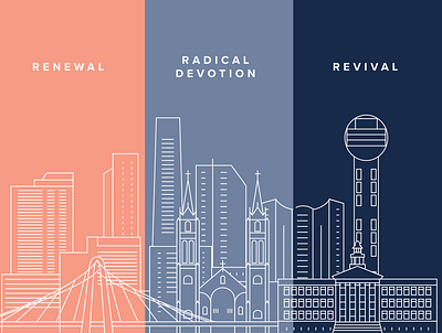 Prayer Guide abstract city cityscape design devotional guides illustration renewal revival vector