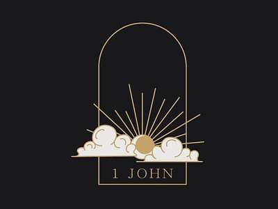 1 John Sermon Series 1 john arch art church clouds darkness design first john graphic design illustration jesus light moon sermon sermon series sun vector