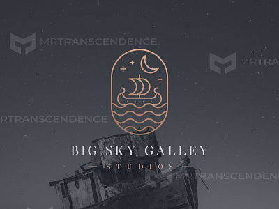 Big Sky Galley Logo branding clean logo design iconmark logo logo design minimalist logo design mrtranscendence professional logo simple unique logo