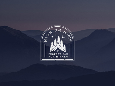 High on Hike - Logo Design Project brandingdesign campfire camping clean logo creativelogo design forest illustration logo design logoawesome logoinspirations minimalist logo design mountain mrtranscendence professional logo travel trees