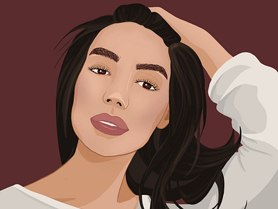 Let Me Take A Selfie - A Female Illustration