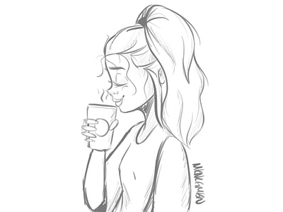 Coffee Gives Me Life - A Self Portrait