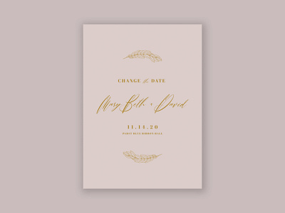 Change the Date Design bride digitalart groom illustration layout layoutdesign photoshop photoshop art save the date type typeface typography wedding wedding invite