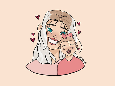 Baby and Momma Illustration