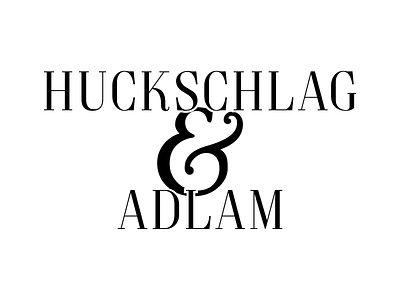 Huckschlag & Adlam