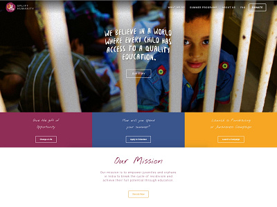 Nonprofit Website | Uplift Humanity India