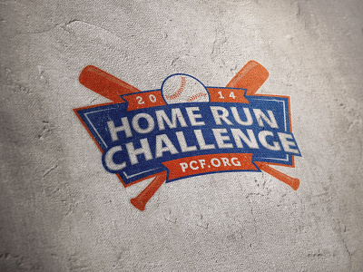 2014 Home Run Challenge Logo baseball branding cause challenge design digital foundation home run icon illustration logo logo design nonprofit typography