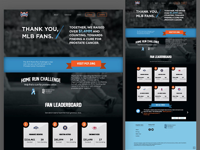 Home Run Challenge | Nonprofit Website