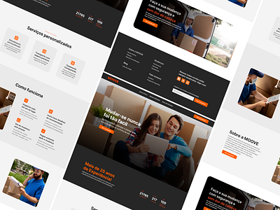 MOOVE | LANDING PAGE graphic design site ui ui brand uiux website