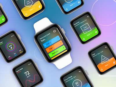 Medistate - An App that helps Meditate and Focus. app app design app development design figma focus app graphic design meditation app ui ui ux watch design watch ui yoga app