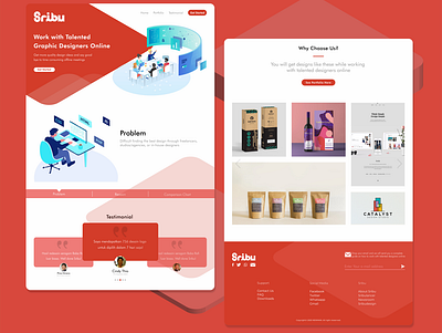 Website Design Sribu Exam adobe photoshop adobeillustrator adobexd design graphic design website website design