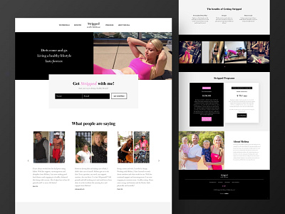 Fitness Trainer Website Design