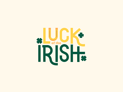 St. Patrick's Day Typography | Luck of the Irish