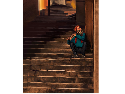 Varanasi India’s holi city apple pencil digital art digital painting illustraion incredibleindia ipad travel
