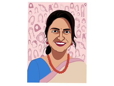 minal dakhave bhosale art digital painting illustration portrait procreate women empowerment