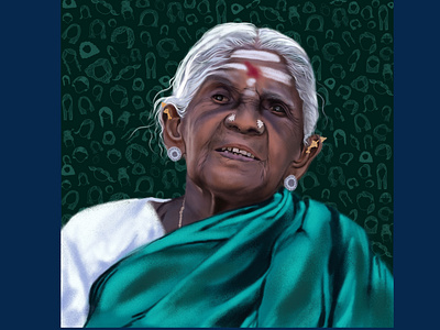 Saalumarada thimmakka apple pencil artist artwork bookillustration charater design design digital art digital painting graphic design ipad portrait save environment social worker