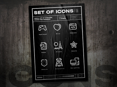 Icons for GameDev adobe design graphic design icon illustration illustrator vector