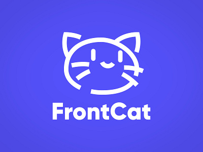 Logotype for FrontCat backend branding code design develop frontend graphic design illustration illustrator instagram logo mascot typography vector