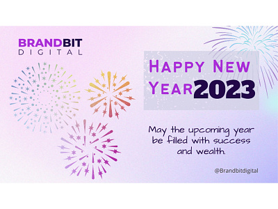 Happy New Year 2023 brand branding canva graphic design