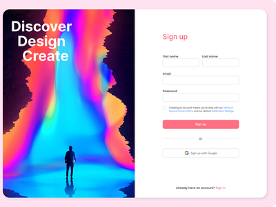 Sign up | Daily UI #001 dailyui figma signup uidesign