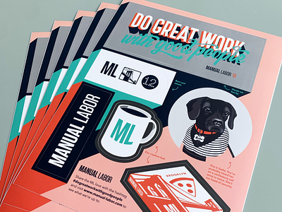 Manual Labor Sticker Sheet gdusa graphic design illustration madeinbrooklyn sticker