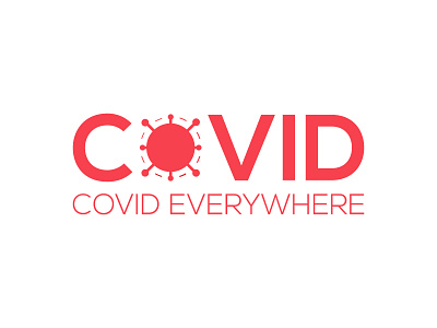 covid19 logo flat logo Unique logo