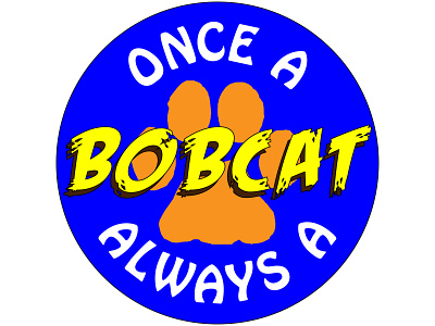 Bobcat Button adobe button design graphic design illustrator logo logo design school school logo