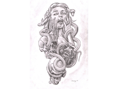 Snakes 2 animals drawing snakes tattoo tattoo design traditional art woman