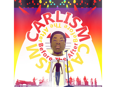 Carlism Front Cover album art design drawing illustration illustrator logo music portrait vector