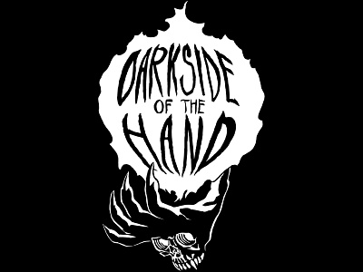 Darkside Of The Hand album art band design digitalart drawing font illustration logo music traditional art typography