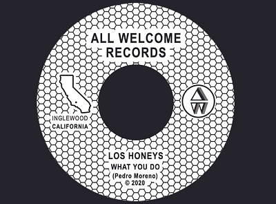 Honeycomb 45rpm album art california digital digital illustration hexagon honeycomb illustrator photoshop record records