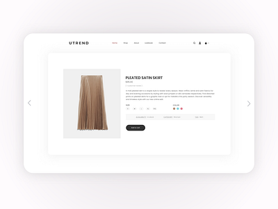 Fashion E-commerce Card UI art concept design dribbble ecommerce fashion fashion design figma interface product products site skirt ui uiuxdesign ux website