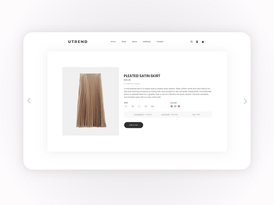 Fashion E-commerce Card UI