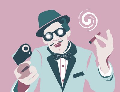 Mafiosi number two app art be yourself design icon illustration illustration art illustrator vector vectorillustration