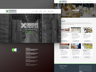 Logistics Website design figma ui ux web design