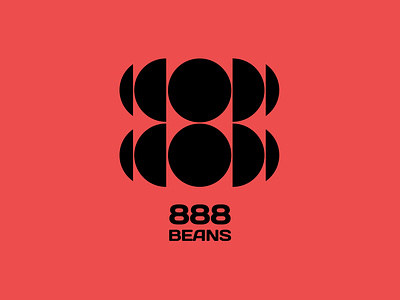 888 Beans beans brand branding logo logo a day logotype