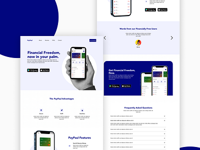 PayPaul 🤪 - Fintech App Landing Page