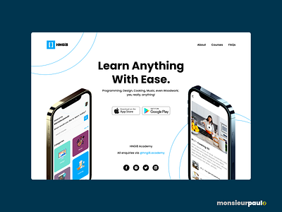 E-Learning App Hero Section-Landing Page