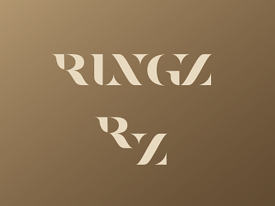 Ringz jewellery jewelry lettering logo r z