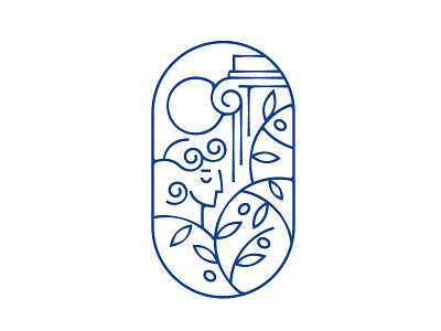 Masevo branding identity logo logo for a greek restaurant.