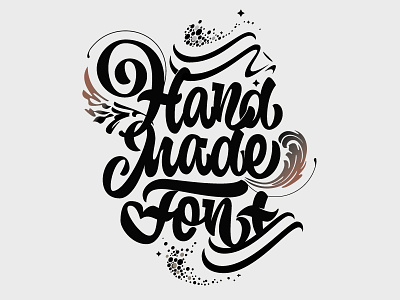 Hand made font custom font handlettering handmade lettering logo logotype made nand