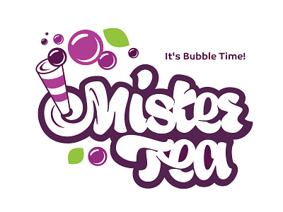 Logo Mister Tea branding drink fruit ico identity logo logomark sign tea