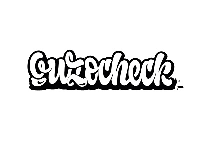 Lettering Guzocheck handmade handwriten lettering logo mark sing