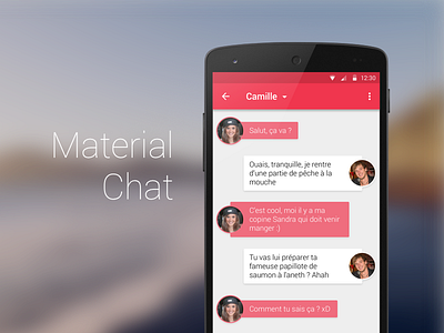 Material Chat android app chat material material design mobile