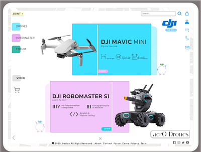 Aero Drones | Website Store Product bandung design kixpandemix uidesign vector