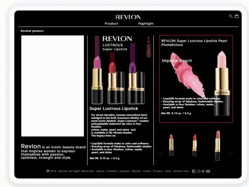 Redesign Revlon Website | Lipstick Yuuhuuuu..... :) bandung design illustration uidesign ux