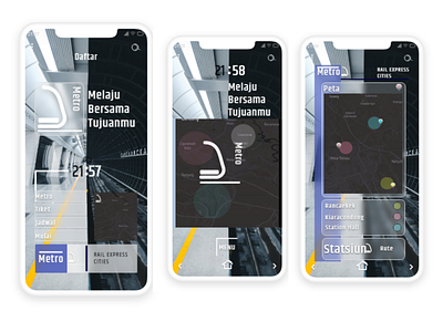 Metro Rail Express Cities | UI UX Concept