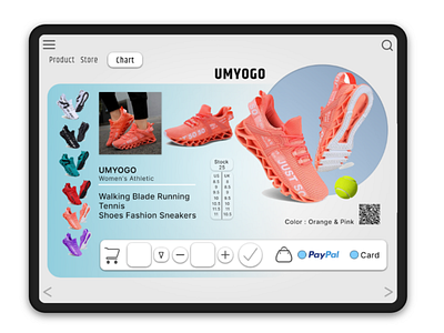 UMYOGO SNEAKERS " CHART " | Concept Website design kixpandemix sneakers uidesign